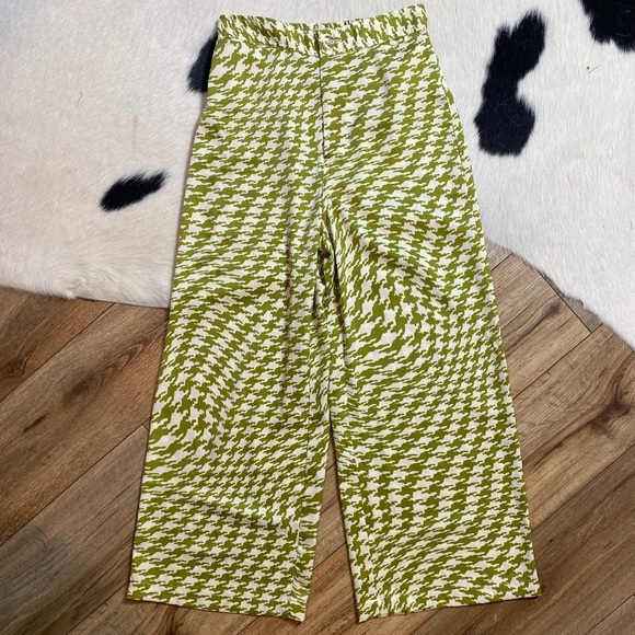 Urban Outfitters Olympia Scarf Printed Retro Art Deco Wide Leg Pants - Picture 2 of 10